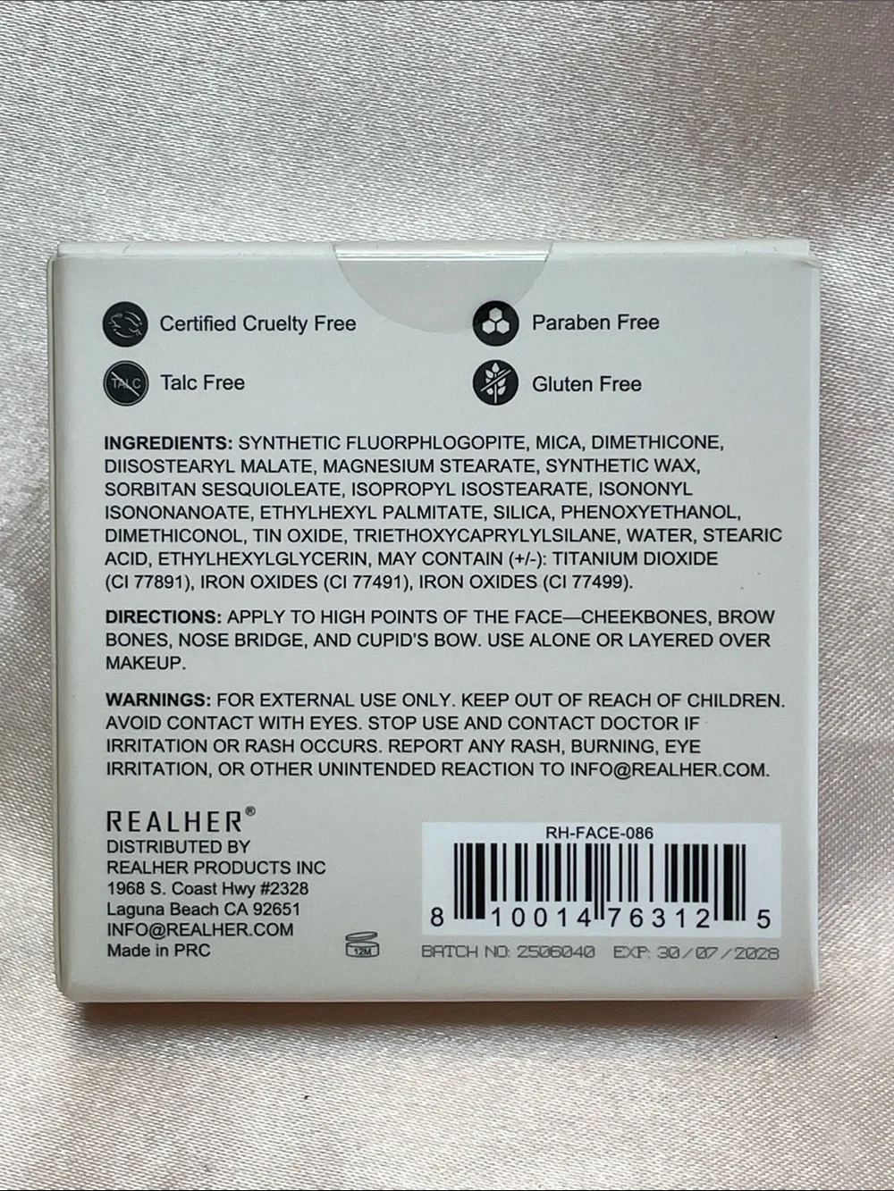 RealHer Pure Resolve Highlighter - NIB $21 MSRP